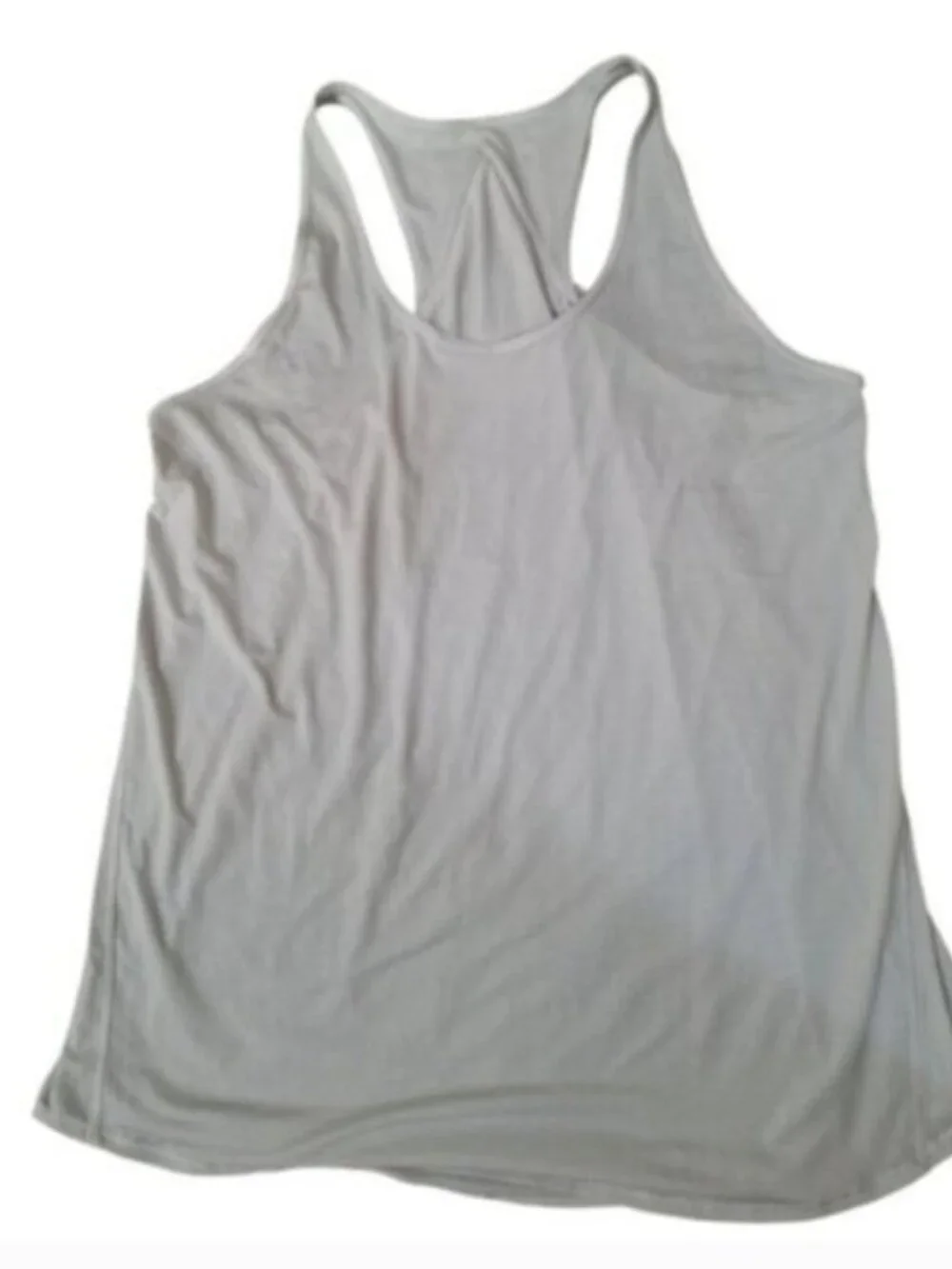 Lululemon Grey Essential Athletica Gym Yoga  Pleated Top Sz 8/10
